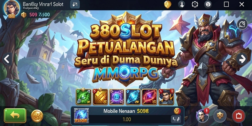 Tangkapan layar dari gameplay seru di 380SLOT dengan petualangan MMORPG yang mendebarkan.