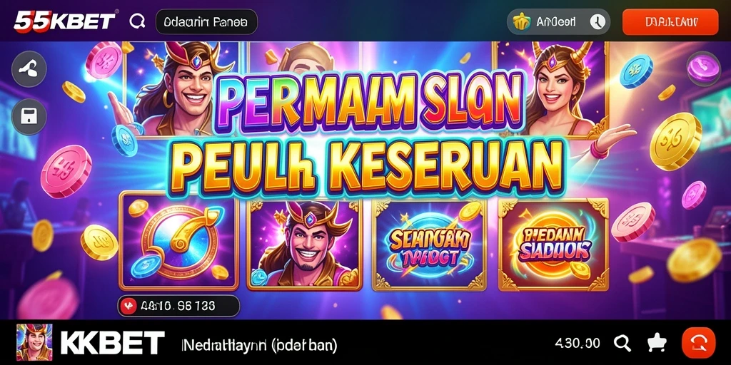 Tampilan gameplay menarik di aplikasi Slot 55KBET.
