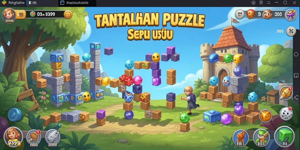Tampilan gameplay menantang di 9399 yang memukau.