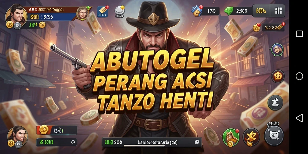 Tampilan aksi mendebarkan dalam gameplay ABUTOGEL.