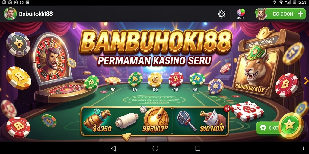 Tampilan gameplay menarik dari BANBUHOKI88 dengan berbagai pilihan permainan Kasino.