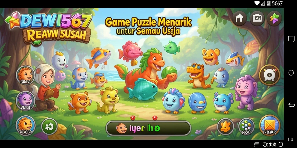 Tampilan gameplay menarik dari DEWI567 dengan berbagai puzzle menantang.