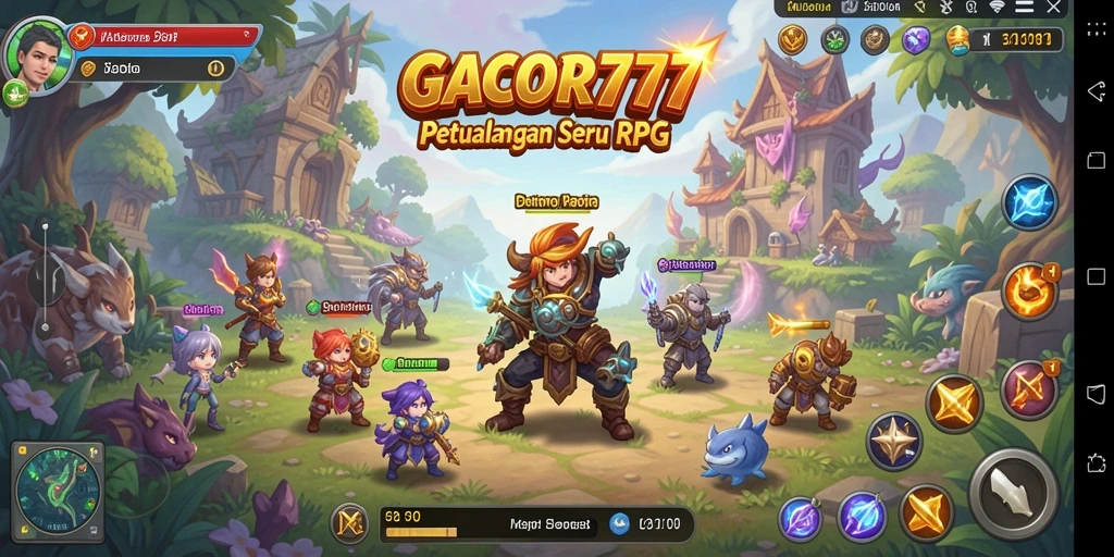 Tampilan gameplay RPG yang menarik dan mendebarkan.
