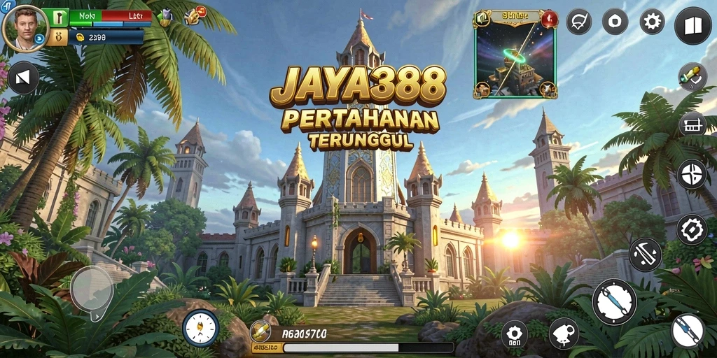 Tampilan gameplay menara pertahanan JAYA388 yang menarik.