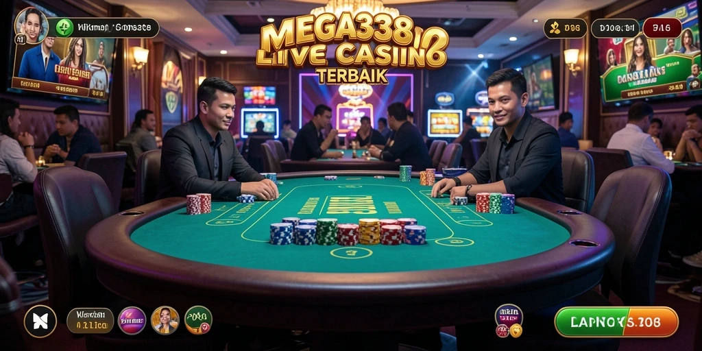 Tampilan gameplay Live Casino yang menarik di MEGA338.