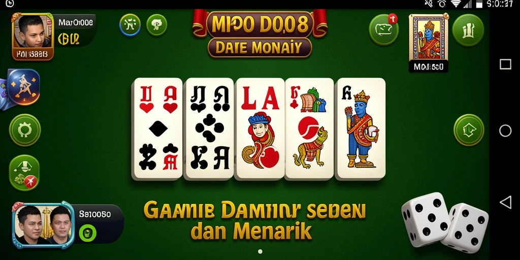 Tampilan gameplay Domino yang menarik dan mengasyikkan di MPO08.