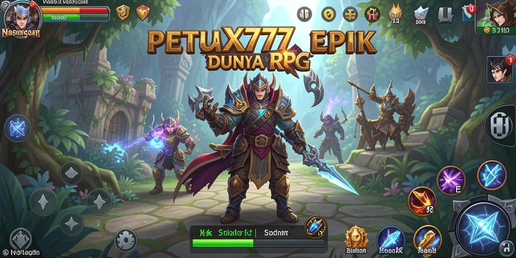 Tampilan gameplay RPG yang mendebarkan dan interaktif.