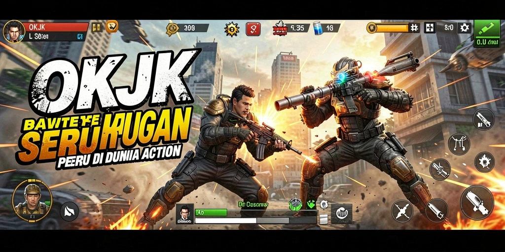 Tampilan gameplay seru dari OKJK dengan aksi mendebarkan.