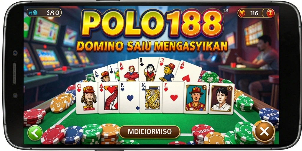 Screenshot gameplay Domino POLO188 yang menarik dan interaktif.