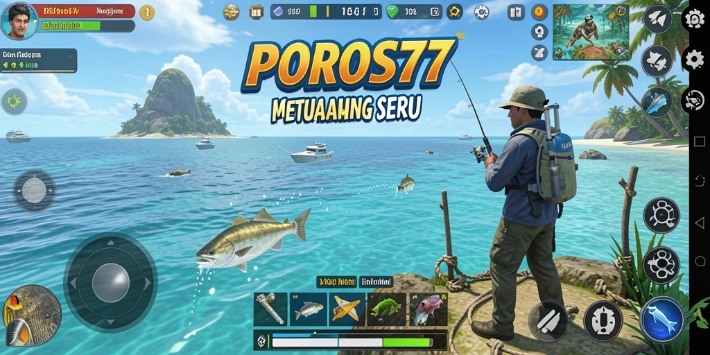 Tangkapan ikan yang menakjubkan dalam gameplay POROS77.