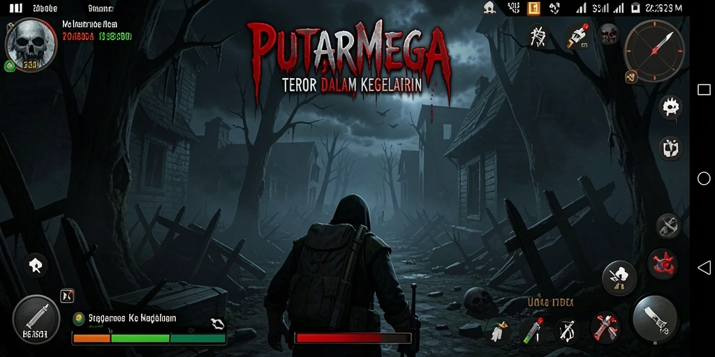 Gameplay PUTARMEGA yang menegangkan dan menyeramkan.