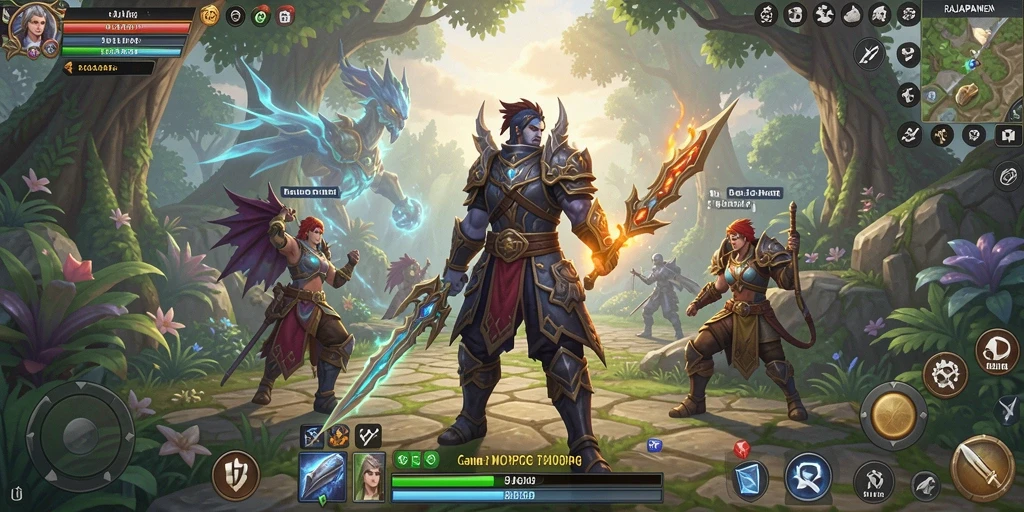 Screenshot gameplay RAJAPANEN yang menghadirkan aksi seru dalam MMORPG.