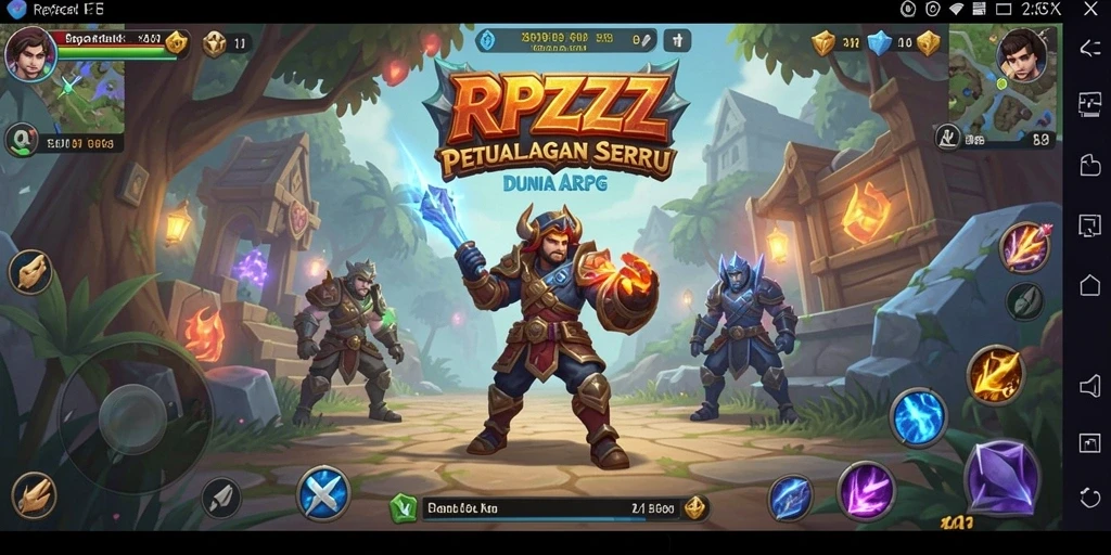 Gameplay RPZZZ dengan pertarungan seru dan karakter unik.
