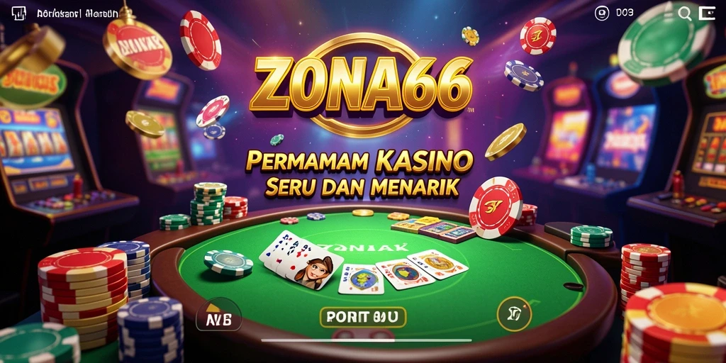 Tampilan gameplay ZONA66 dengan aksi seru di kasino virtual.